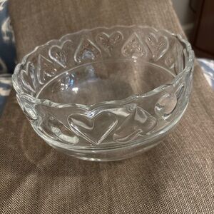 NEW Tiffany & Co. Clear Glass Heart Bowl